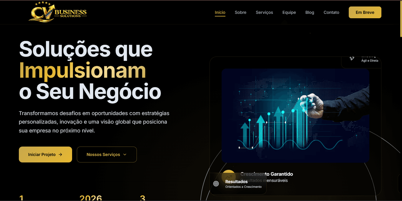CV Business Solutions corporate website